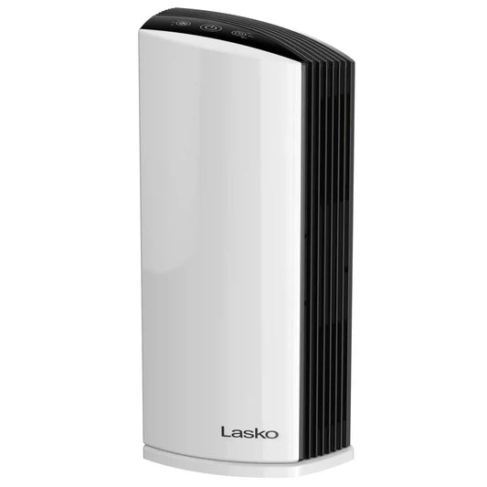 Lasko True HEPA Room Air Purifier with Timer, LP300, White