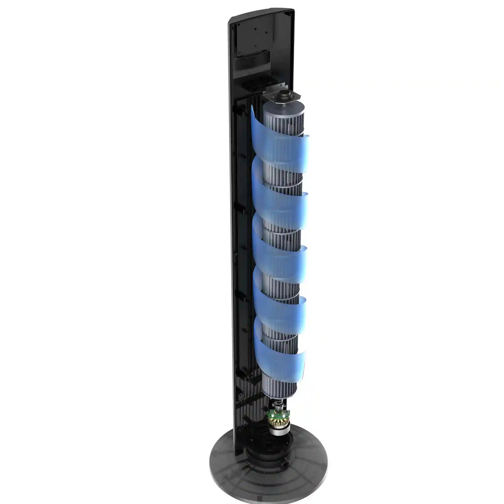 Lasko WhisperForce™ DC 48" Tower Fan (12-speed, remote, timer, gray)