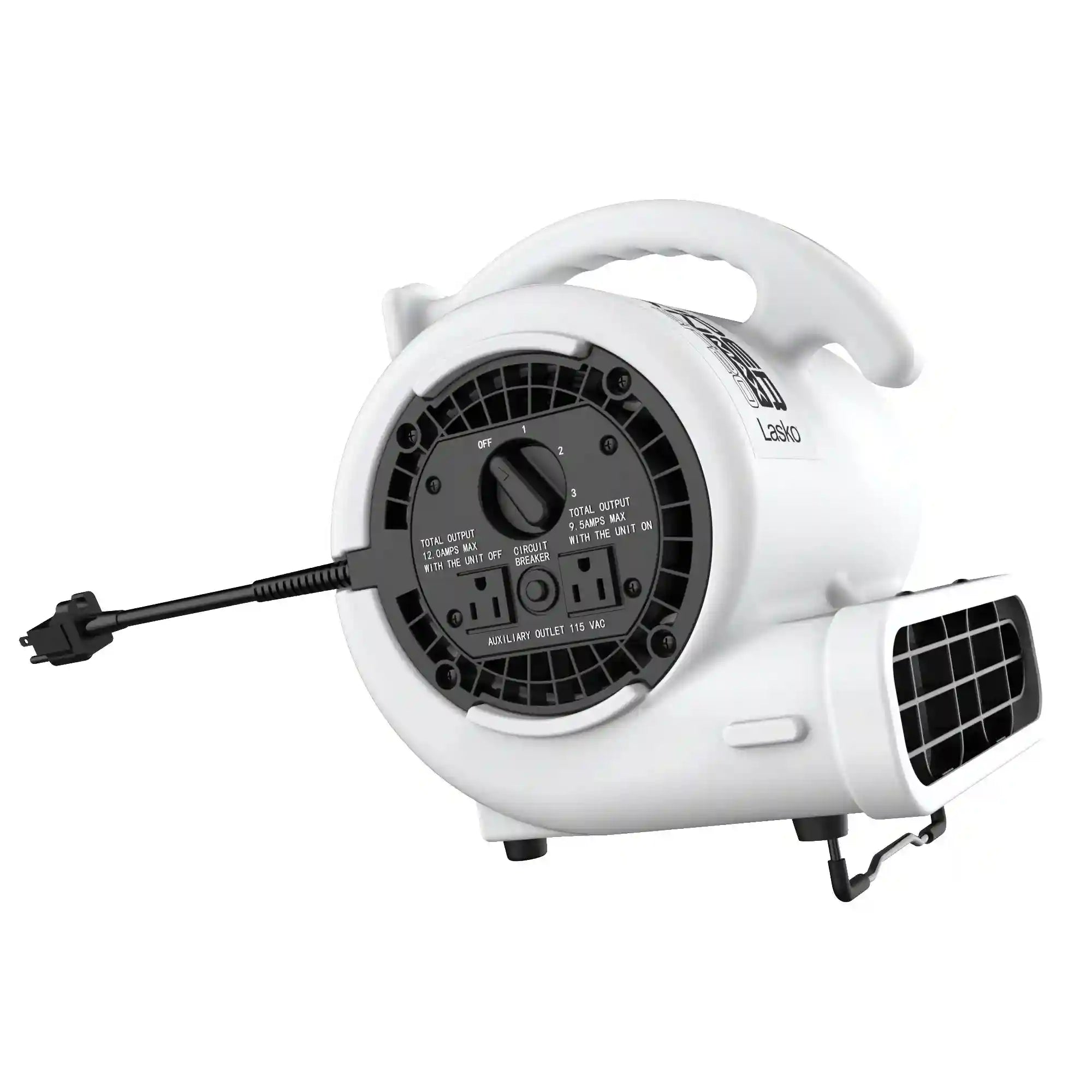 Lasko SF-20-G2 Super Fan Max Multi-Purpose Compact Air Mover, Gray