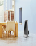 Lasko High Velocity 35" Tower Fan (3-speed, remote, timer, silver/black)