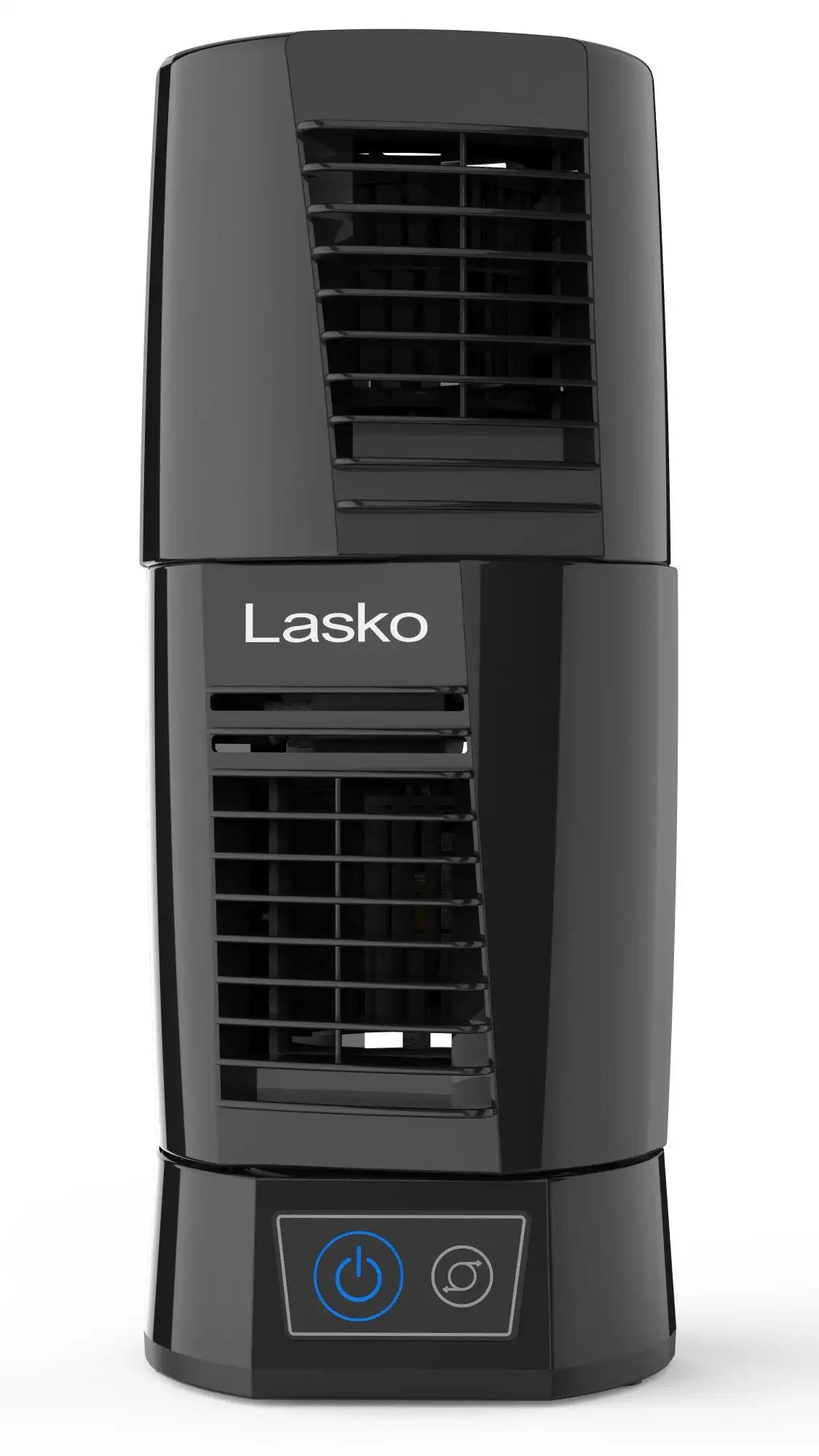 Lasko Wind Tower 12" Table Top Fan (2-speed, manual, 360° pivot, black)