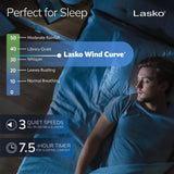 Lasko Wind Curve® 42" Tower Fan (3-speed, remote, timer, silver)