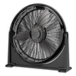 Lasko 20" Air Circulator Floor Fan (3-speed, manual, 360° airflow, black)