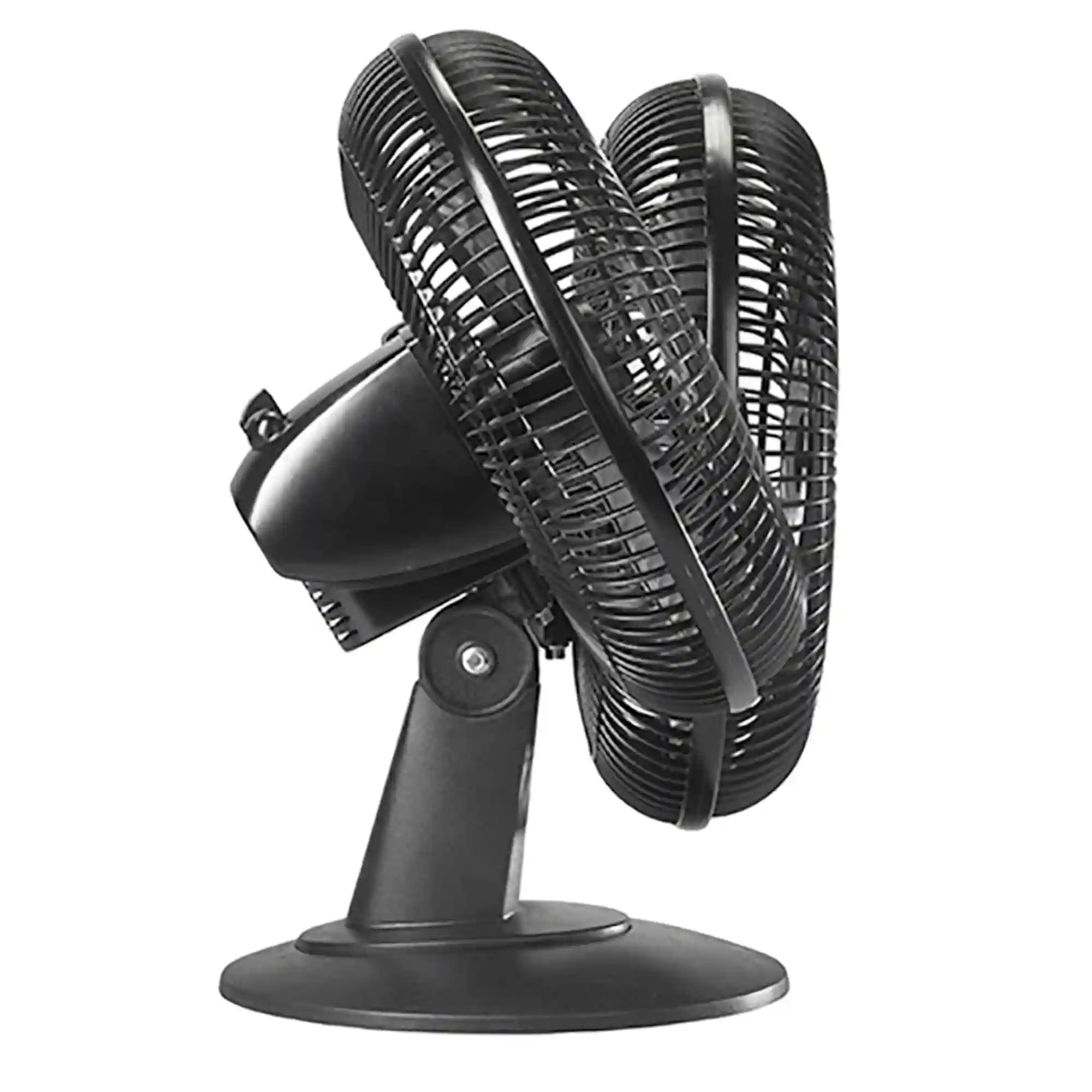 Lasko 12" Table Top Fan (3-speed, manual, 180° oscillation, black)