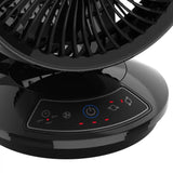 Lasko Whirlwind 7" Orbital Air Circulator Fan (3-speed, remote, black)