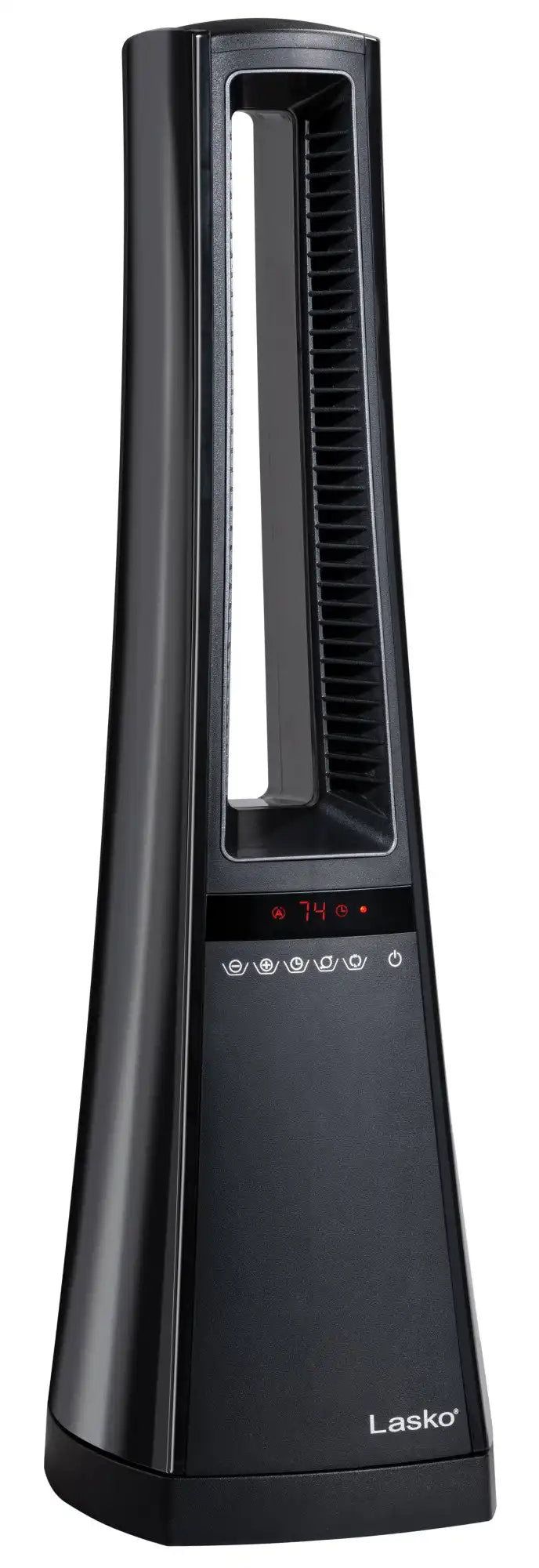 Lasko Air Logic 27" Bladeless Tower Heater (2 heat settings, remote, timer, black)