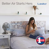 Lasko Classic 12" Table Top Fan (3-speed, manual, metal construction, bronze)