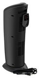 Lasko 23" Ceramic Tower Heater (2 heat settings, remote, timer, thermostat, tip-over switch, black)