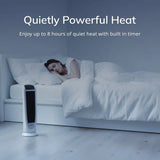 Lasko 22" Digital Ceramic Tower Heater (2 heat settings, remote, timer, white)