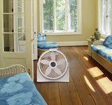Lasko Cyclone® 20" Air Circulator Floor Fan (3-speed, manual, 90° oscillation, white)