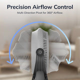 Lasko Wind Machine® 20" Air Circulator Floor Fan (3-speed, manual, 360° airflow, gray)