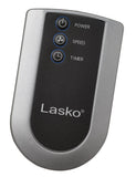 Lasko Cyclone® 20" Air Circulator Floor Fan (4-speed, remote, timer, 90° airflow, black)