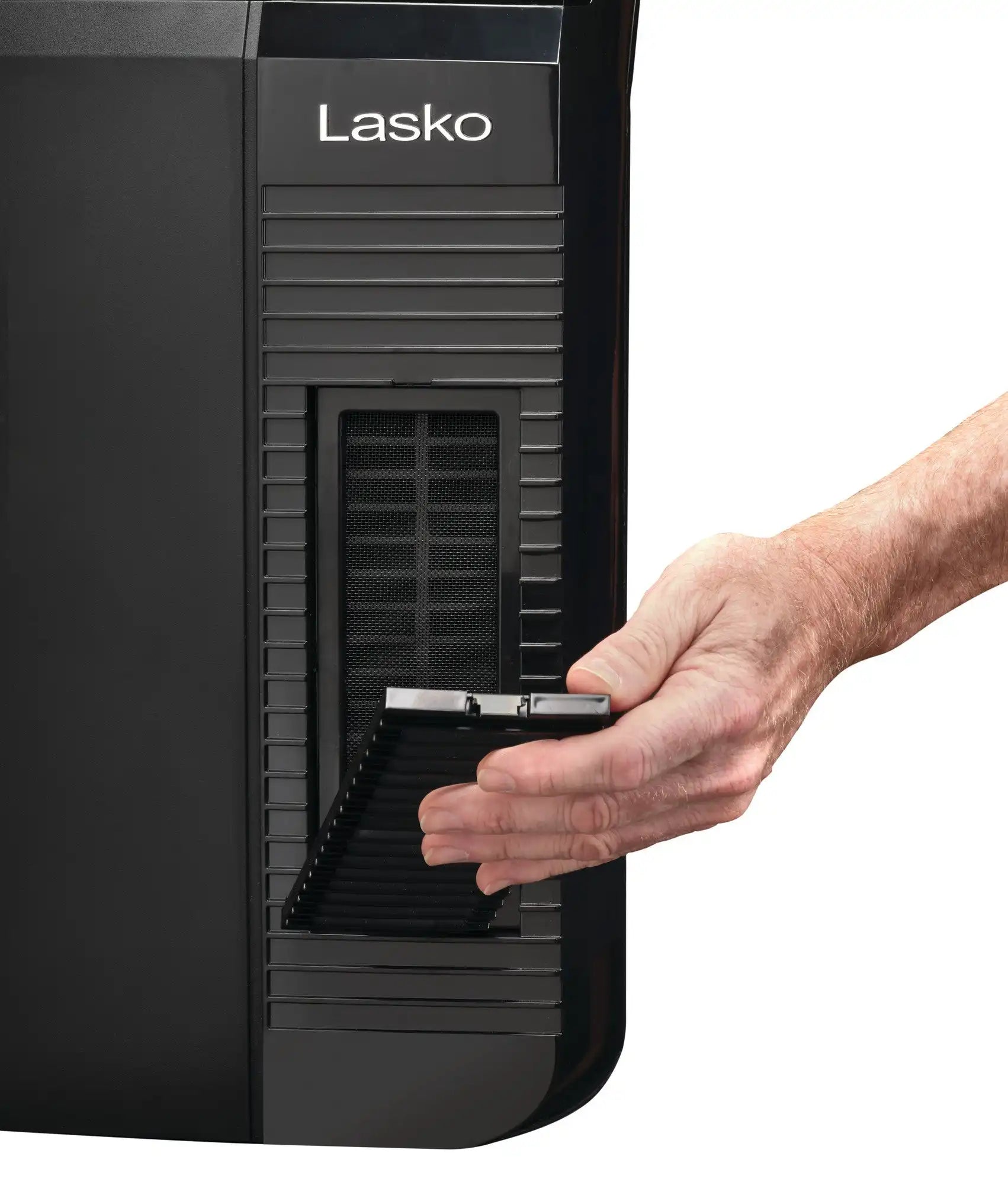 Lasko 1500W Electric Cyclonic Ceramic Room Space Heater with 8-Hour Timer, CC24920, Black