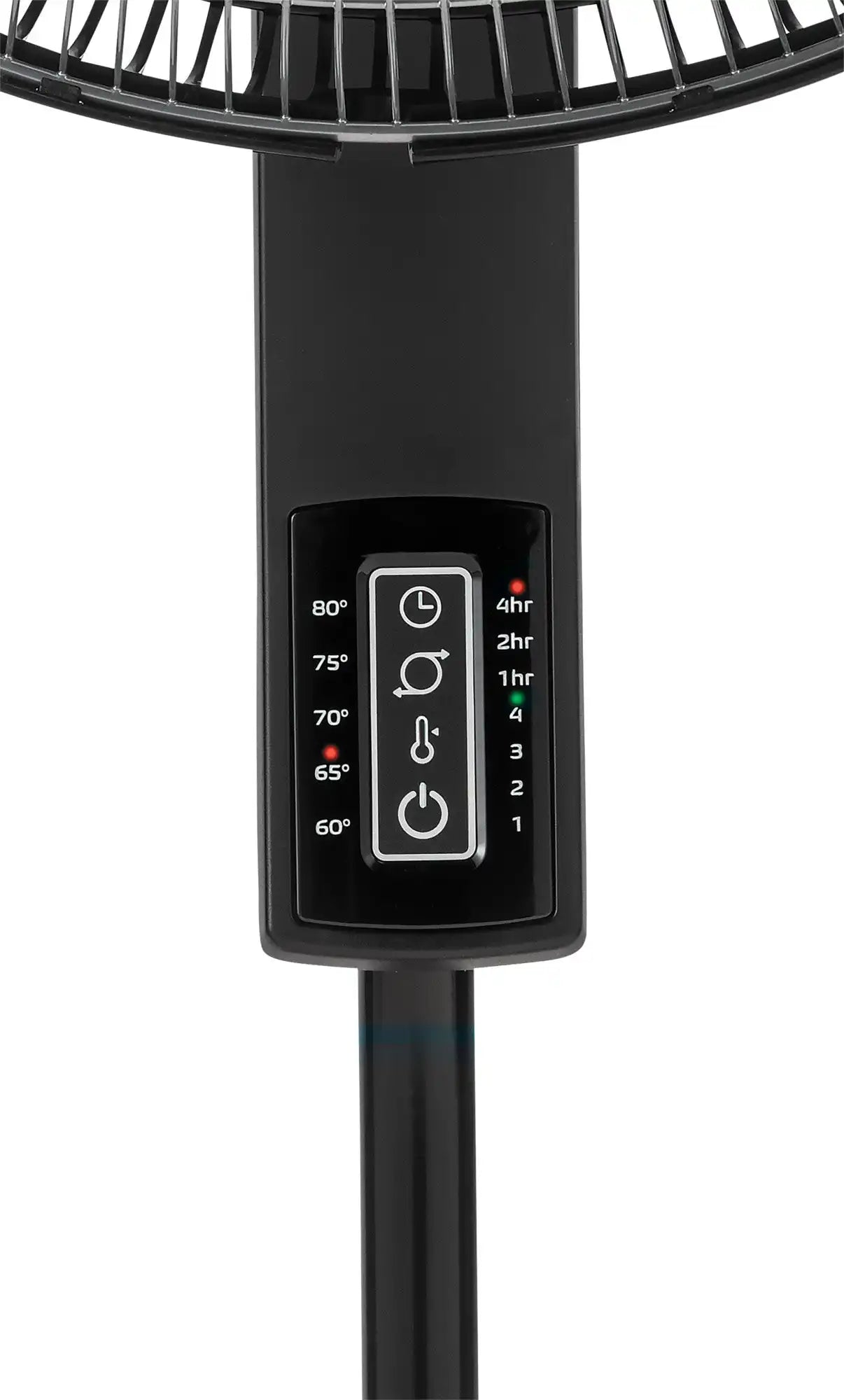 Lasko 16" Pedestal Fan (4-speed, remote, timer, thermostat, black)