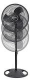 Lasko 16" Pedestal Fan (3-speed, manual, black)