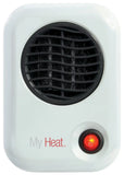 Lasko 200W MyHeat Personal Desk/Tabletop Space Heater with Simple Controls, 101, White