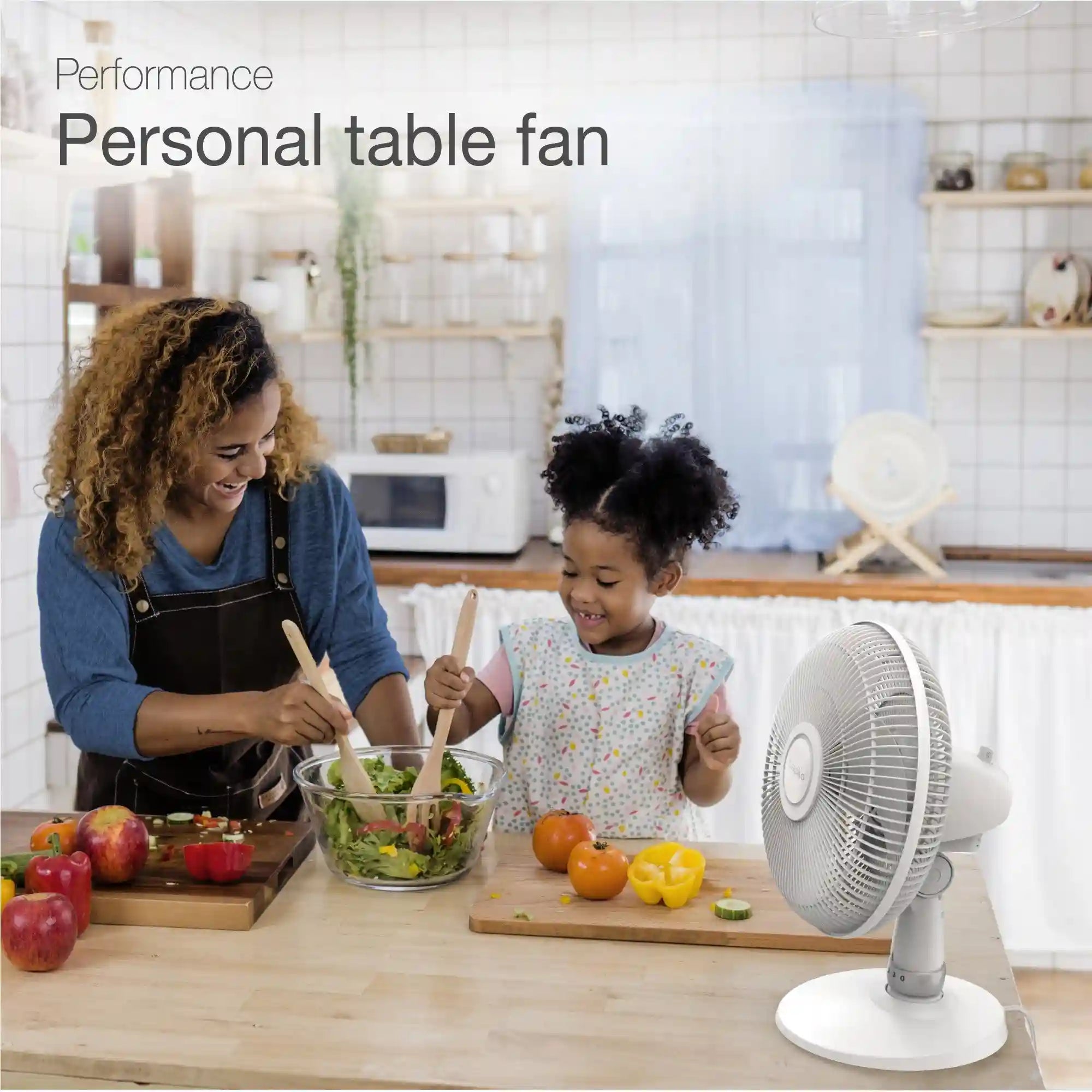 Lasko 12" Table Top Fan (3-speed, manual, white)