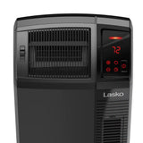 Lasko 1500W Electric Cyclonic Ceramic Room Space Heater with 8-Hour Timer, CC24920, Black