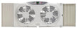 Lasko 3-Speed Electrically Reversible Twin Window Fan with Remote Control, W09550, White