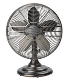 Lasko Classic 12" Table Top Fan (3-speed, manual, metal construction, bronze)