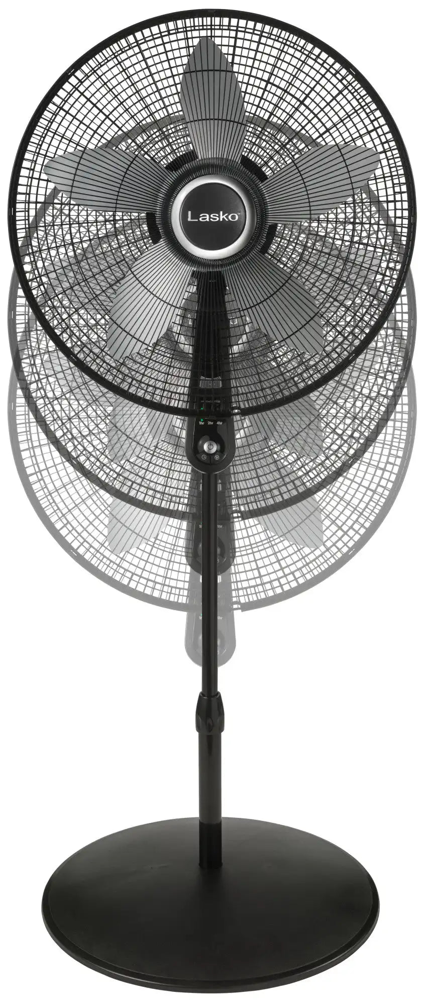 Lasko 20" Pedestal Fan (4-speed, remote, timer, black)