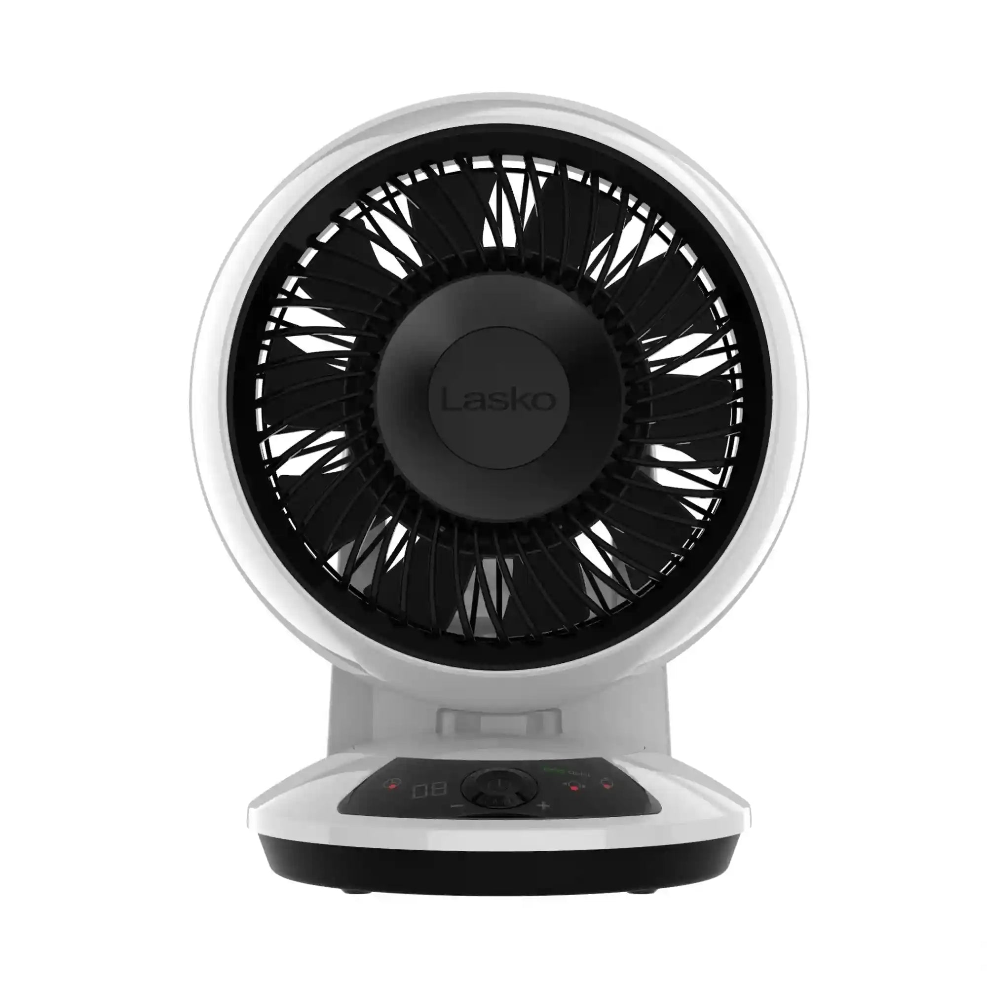 Lasko Whirlwind EcoQuiet DC 7" Orbital Air Circulator Fan (12-speed, remote, timer, white)