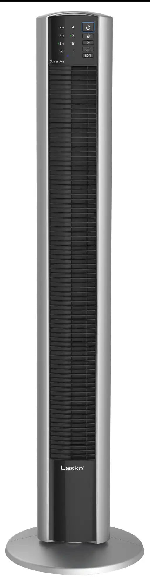 Lasko Xtra Air 48" Tower Fan (4-speed, remote, timer, black/silver)
