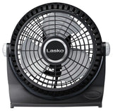 Lasko Breeze Machine® 10" Table Top Fan (2-speed, manual, 360° pivot, black)