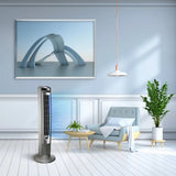 Lasko Wind Curve® 42" Tower Fan (3-speed, remote, timer, silver)