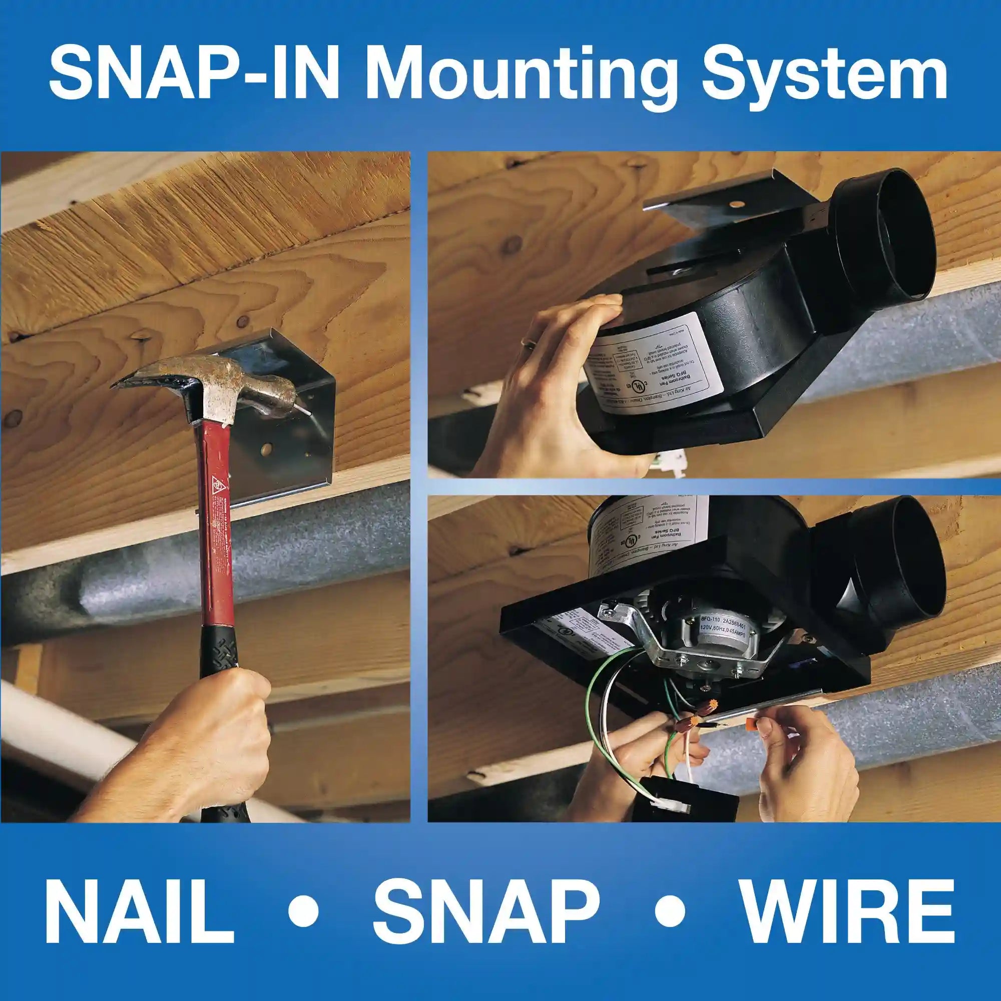 Air King ENERGY STAR® Certified 70 CFM Snap-In Exhaust Fan