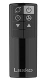 Lasko WhisperForce™ 18" 4-speed EcoQuiet DC Motor Pedestal Fan with Remote & Timer (black, model S18708)