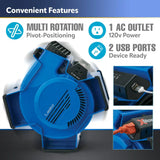 Lasko X12905 Multi-Position Utility Blower Floor Fan