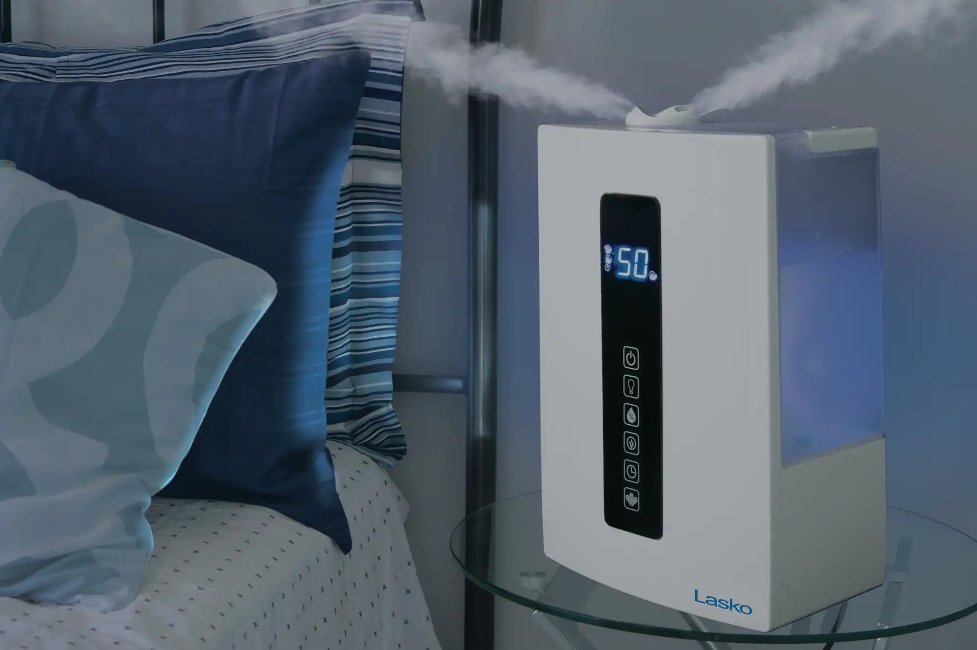 Lasko UH300 Quiet Ultrasonic Digital Warm and Cool Mist Humidifier