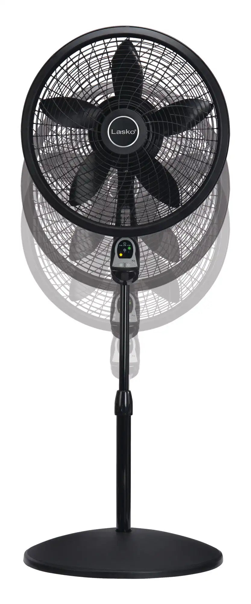Lasko Cyclone® 18" Pedestal Fan (3-speed, remote, timer, black)