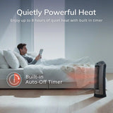 Lasko 1500W Digital Ceramic Space Heater with Remote, 755320, Silver
