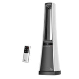 Lasko Air Logic 27" Bladeless Tower Heater (2 heat settings, remote, timer, white/gray)
