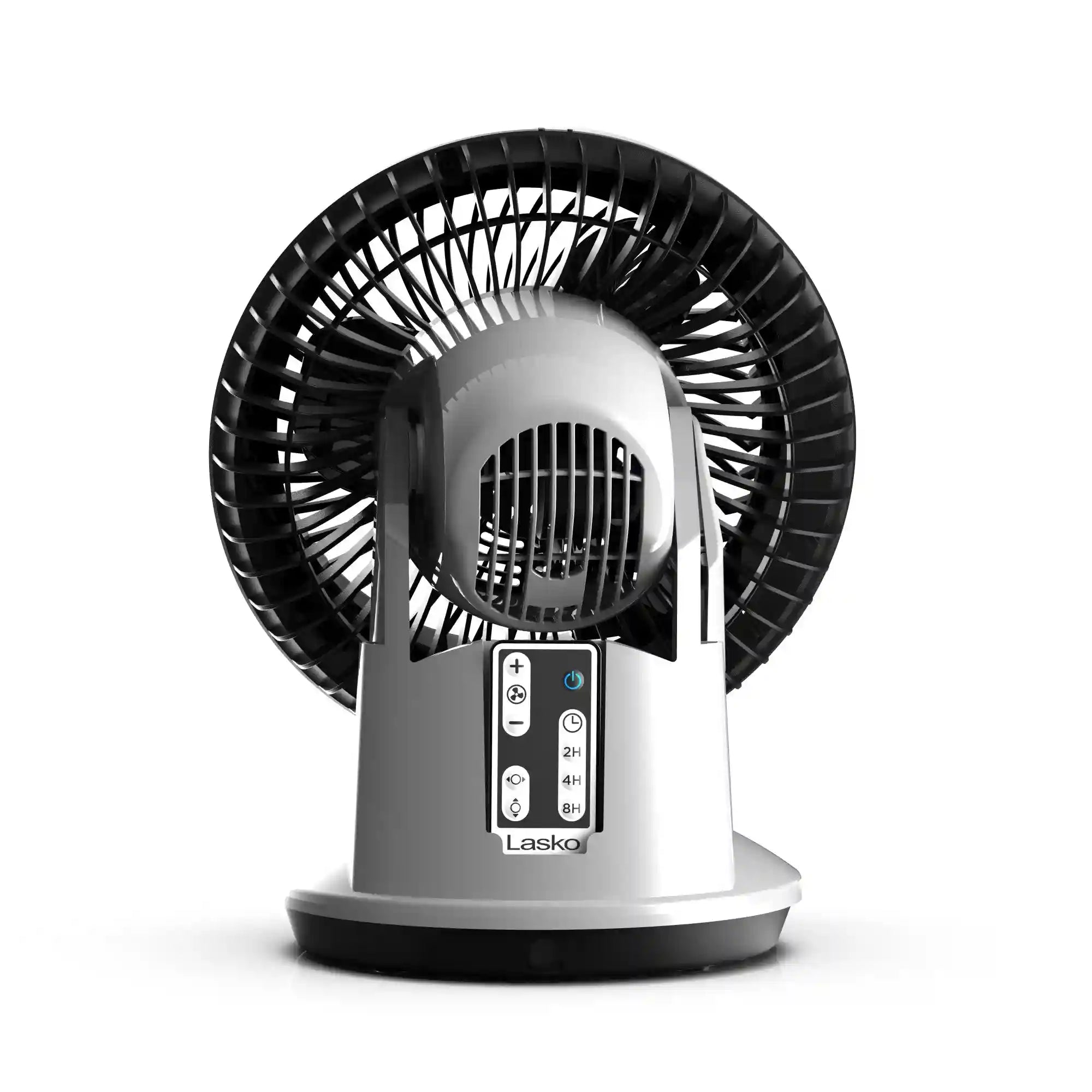 Lasko Whirlwind 7" Orbital Air Circulator Fan (3-speed, remote, white)