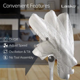 Lasko Performance 18" Pedestal Fan (3-speed, manual, white)