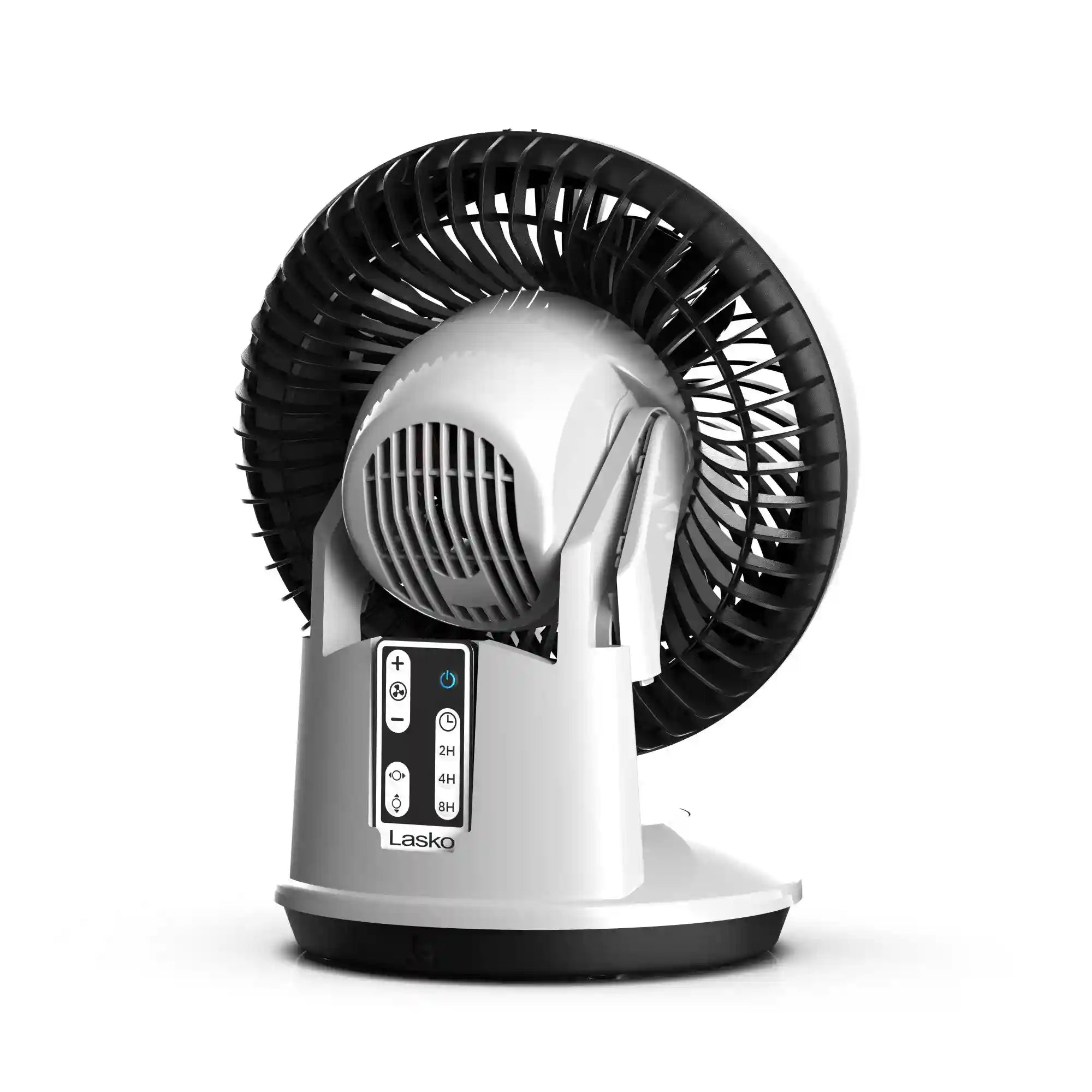 Lasko Whirlwind 7" Orbital Air Circulator Fan (3-speed, remote, white)