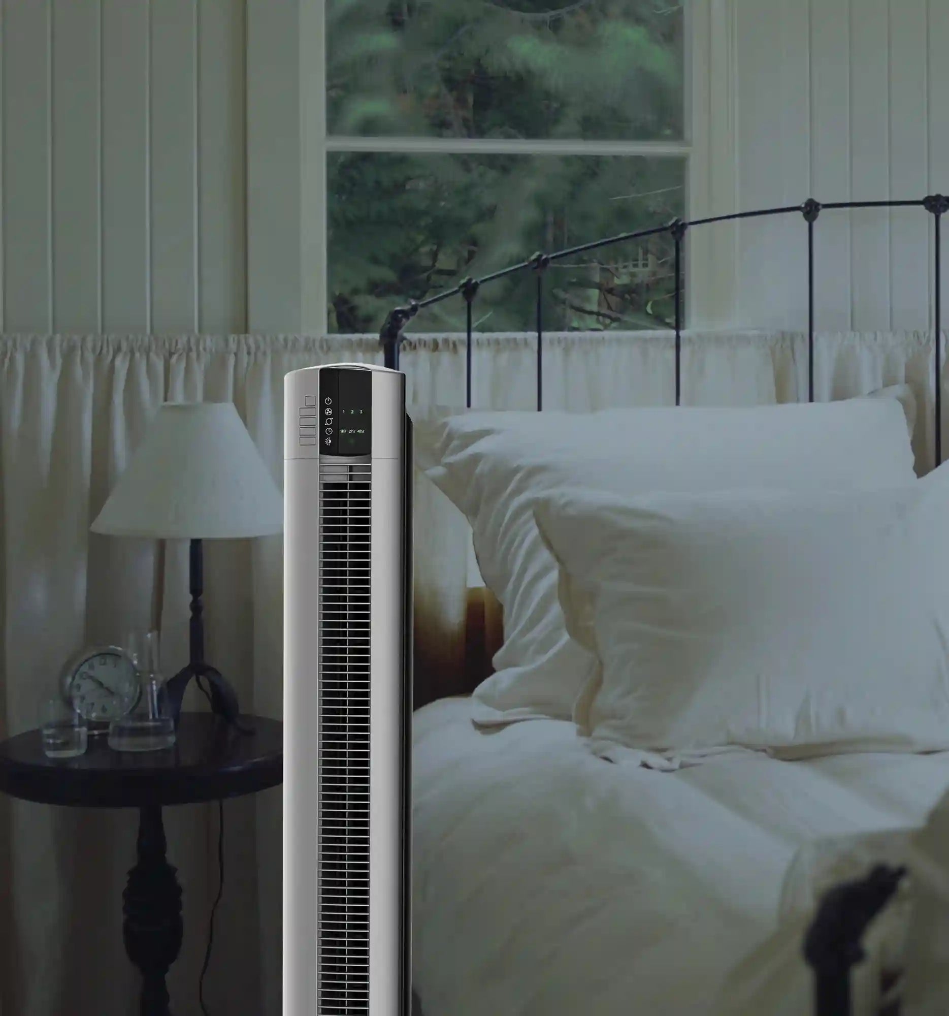 Lasko Xtra Air 48" Tower Fan (4-speed, remote, timer, gray)