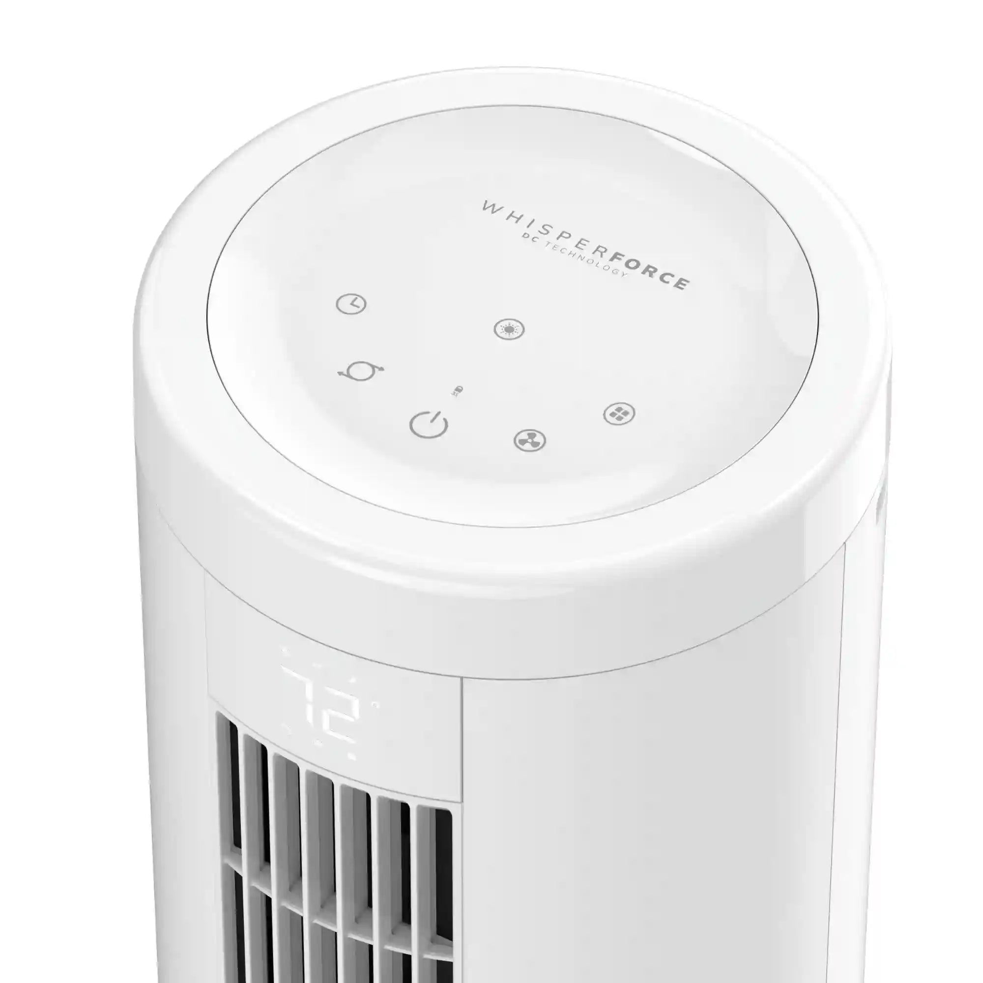 Lasko RTF WhisperForce™ DC 54" Pedestal Tower Fan (8-speed, remote, timer, white)
