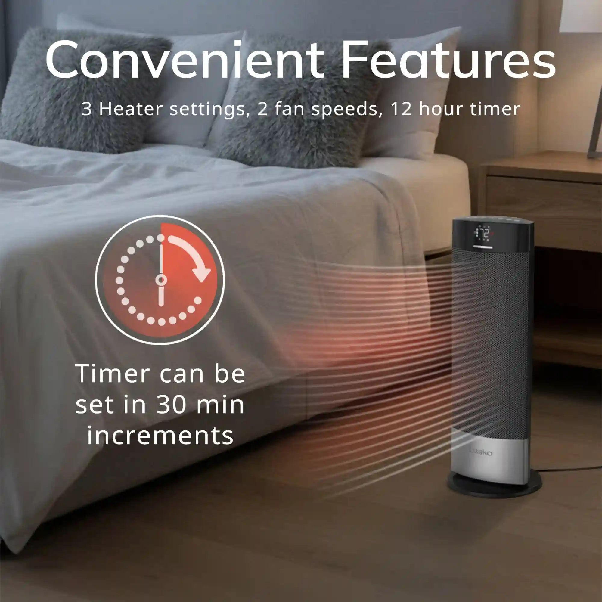 Lasko Ellipse Ceramic Tower Space Heater
