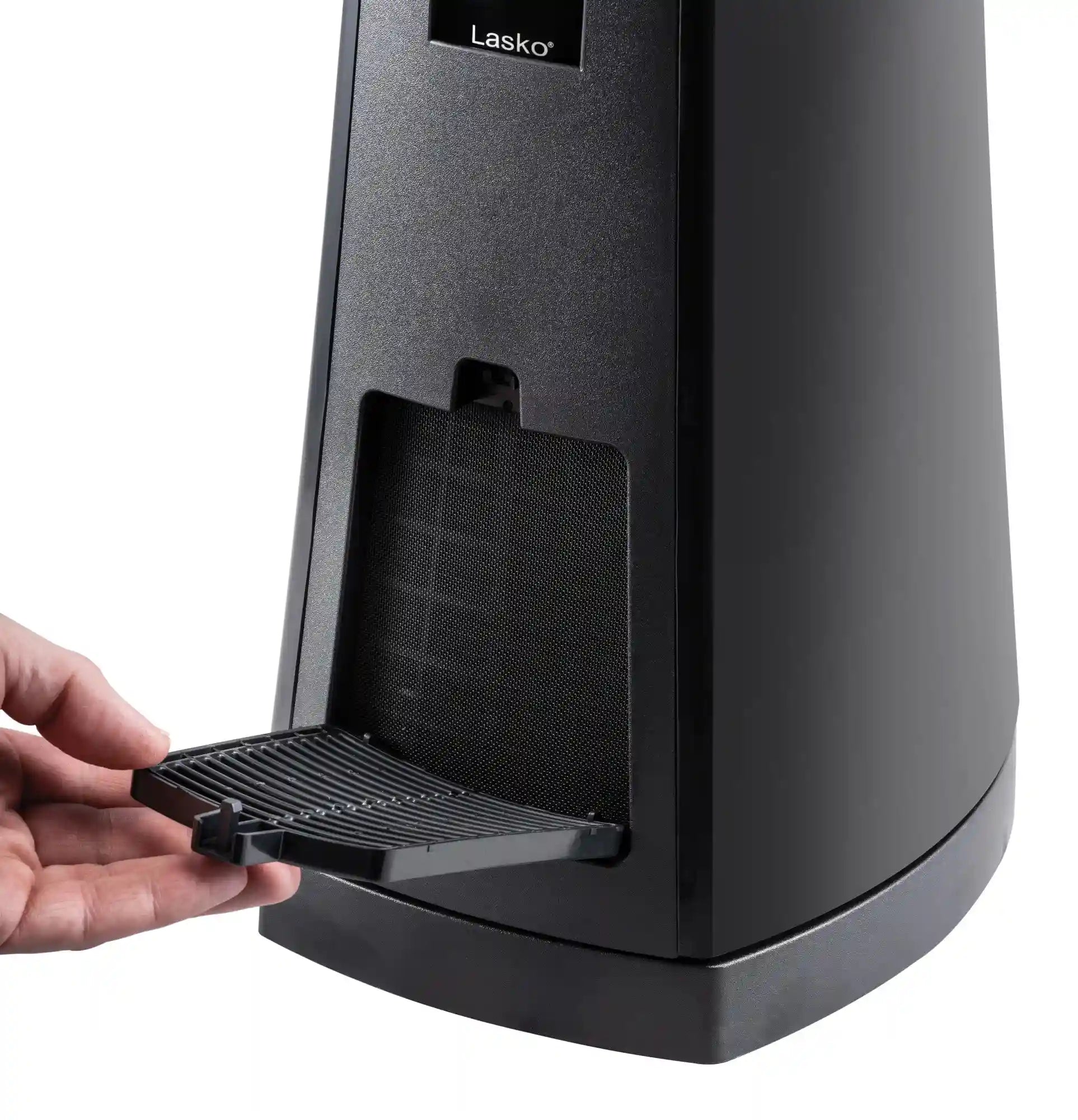 Lasko Air Logic 27" Bladeless Tower Heater (2 heat settings, remote, timer, black)
