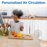 Air King 6" Clip-On Personal Fan (2-speed, manual, white)