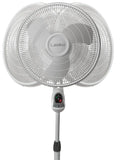 Lasko 16" Pedestal Fan (3-speed, remote, timer, white)