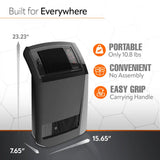 Lasko CC24925 24" Cyclonic Ceramic Full Room Space Heater, Black