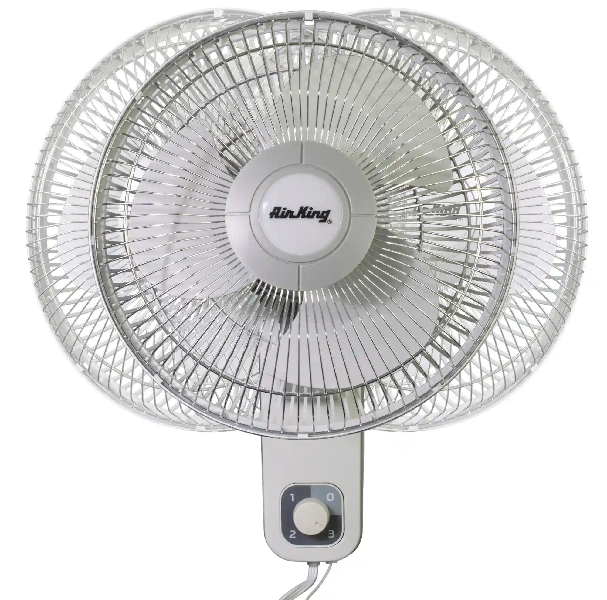Air King 12" 1/50 HP Commercial Grade Wall Mount Fan (3-speed, manual, white)