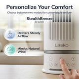 Lasko WhisperForce™ DC 14" Table Top Fan (12-speed, remote, timer, white)