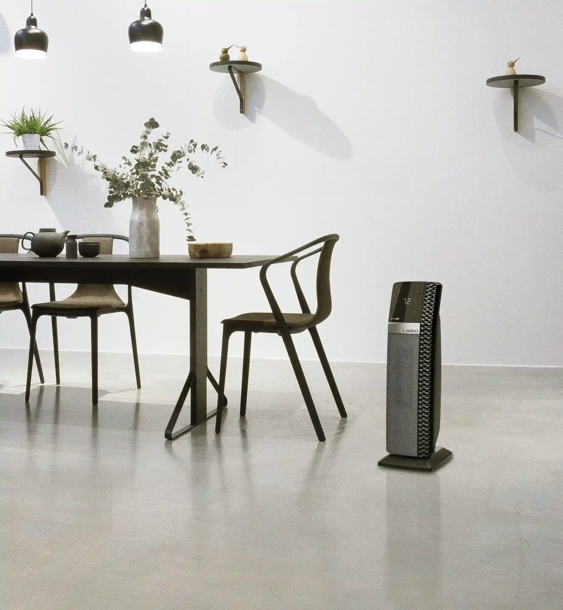 Lasko Elite Collection 1500W Ceramic Tower Space Heater with Tip-Over Switch, CT22445