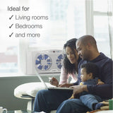 Lasko Electrically Reversible Twin Window Fan with Bluetooth Technology, W09560, White